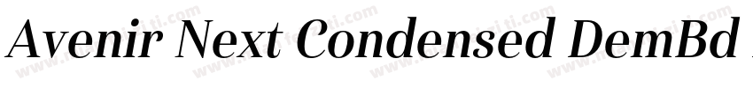 Avenir Next Condensed DemBd Ita字体转换